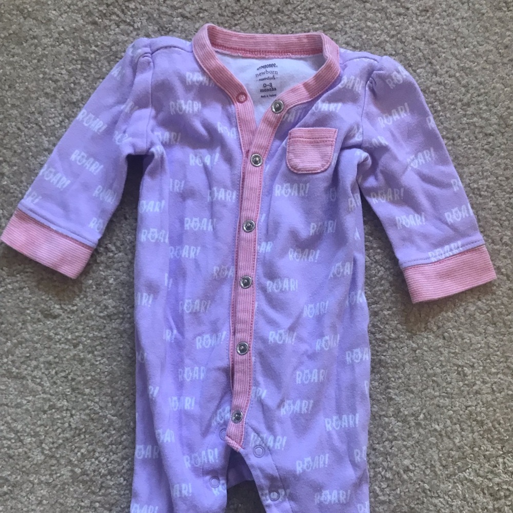Gymboree Baby Girls Sleep n Play Purple 0-3 months